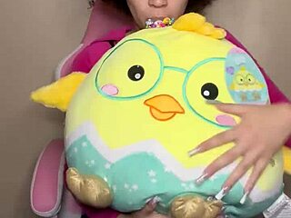 Petite schoolgirl babysitter teases older daddy's cock until he cums on her shaved tight pussy