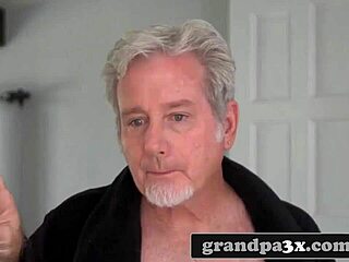 hey old man caught that young teen masturbating want to join her?