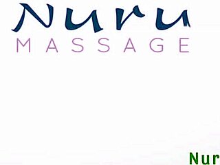 sexy blonde masseuse andi avalon gives scotty p a slippery nuru boob massage