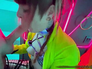 Public Rave Bathroom Sloppy Deepthroat Gagging Cum Swallow