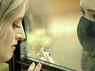 Charlie forde moans needy fingering wet pussy with dildo in lingerie