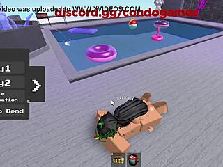 another roblox girl gets anal pussy pounded hard