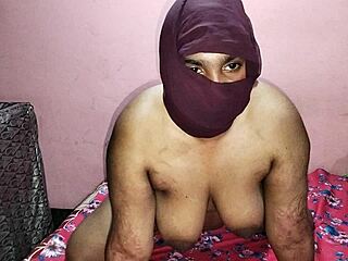 make-up guy pounds hot indian model's big tits at home