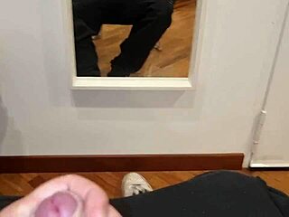 fiery amateur handjob ends in massive cum blast