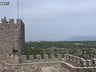 Curvy Brazilian Couple Fucks Wild in European Castle