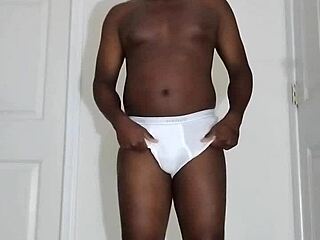 my first masturbation since august in tight white underwear spreading wide
