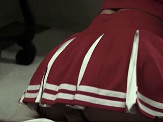 stepdad catches me practicing cheerleading and fucks me hard