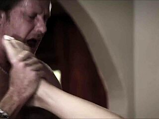 stepdad catches me practicing cheerleading and fucks me hard