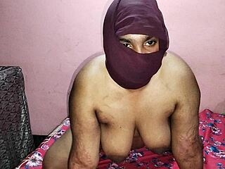 make-up guy pounds hot indian model's big tits at home