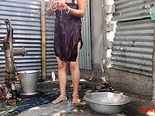 village wife gets outdoor pounding from husband's friend in official webcam vid