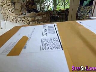 stepsis fingers her wet pussy before taking my huge cock pov