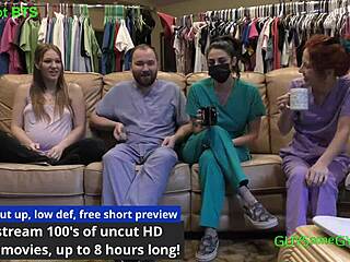 nurse maverick williams' bent over clinic doggy shift