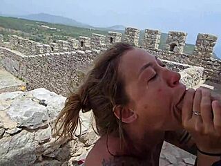 Curvy Brazilian Couple Fucks Wild in European Castle