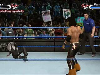 Marrisa Dominates John Morrison in Fetish Wrestling