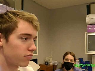 nurse maverick williams' bent over clinic doggy shift