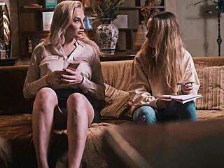 Nasty Milf Stepmom Fucks Teen 18+ Stepdaughter With Strapon