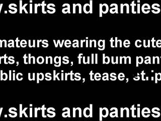 Everyone sees my panties flashing on the block today