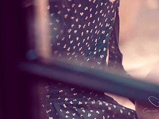 Charlie forde moans needy fingering wet pussy with dildo in lingerie