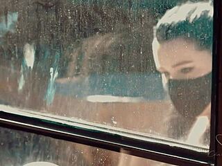 Charlie forde moans needy fingering wet pussy with dildo in lingerie