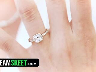 virgin bride cheats on groom bent over for first time big ass anal creampie doggystyle