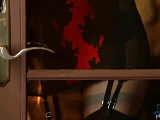 sexy blonde milf Carissa White poses lingerie