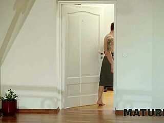 mature blonde milf milks living vibrator defect in her shaved pussy with piercing tits bouncing