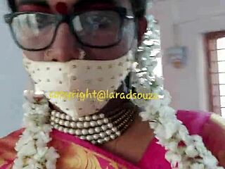 Indian crossdresser lara dsouza milks monster cock in bdsm mummification anal