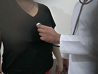 Telugu doctor examines sexy aunty's huge boobs closely in clinic