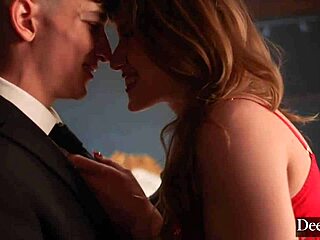 deeper binds busty blonde bombshell octavia in heels for rough cowgirl tittyfuck doggystyle domination cumshot