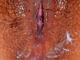 Husband Films Latina Wife's Wet Pussy Up Close