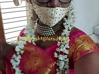 Indian crossdresser lara dsouza milks monster cock in bdsm mummification anal