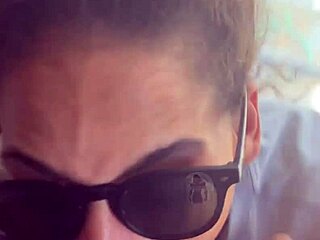 Lightskin ebony teen slut blows BF's friend facial cumshot