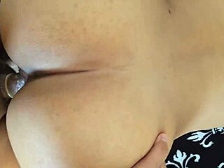 Latina Single Mom Bent Over Balcony for Rough Doggystyle Quickie While Kids Play