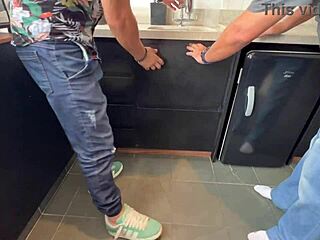 hubby hires plumbers to stuff wife's hairy pussy group-style