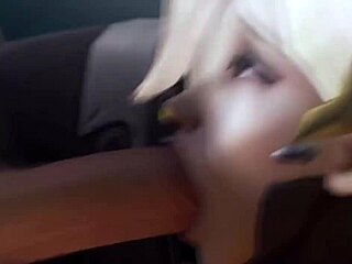 Futa moira dominates mercy in overwatch hentai anime pounding