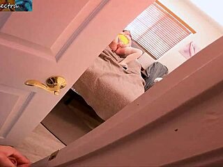 Caught blonde stepmom big tits masturbating bedroom creampie pov missionary