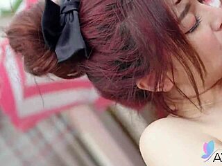 chinese girl ranako moans wildly 😩💦 having intense poolside sex with her instructor 👀🔥