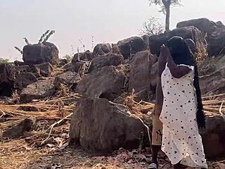 From River To Mountain Top For Ebony Big Ass Doggystyle Quickie!