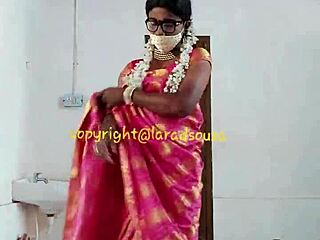 Indian crossdresser lara dsouza milks monster cock in bdsm mummification anal