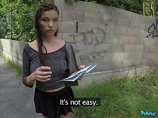 japanese tourist natural boobs shyly considers public agent sex offer outdoors