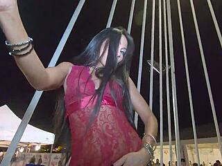 suzie q's seductive dance teases with small asian tits