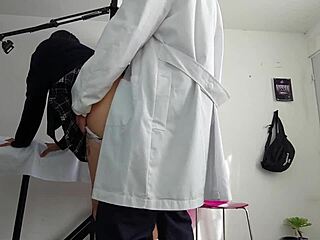 you won't believe this latina patient's miniskirt checkup ends with doc's creampie!