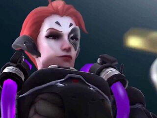 Futa moira dominates mercy in overwatch hentai anime pounding