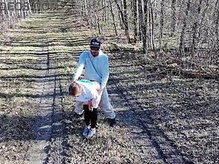 drone spies on curvy wife getting fucked outdoors by huge cock