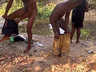 From River To Mountain Top For Ebony Big Ass Doggystyle Quickie!