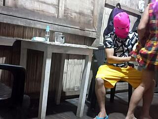 Colombian madrastra seduces horny hijastro with wet pussy flashing homemade casting massage