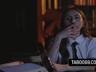 pervert priest bends over virgin teen penelope kay for rough anal?!