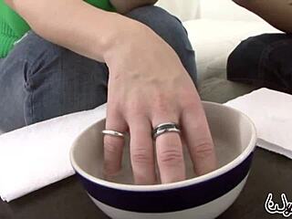 Keni Styles shakes big bouncy tits hard