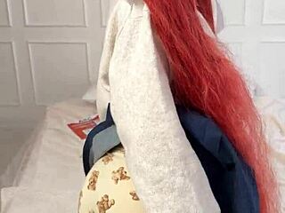 Petite redhead college girl spanked hard in private uniform punishment party?