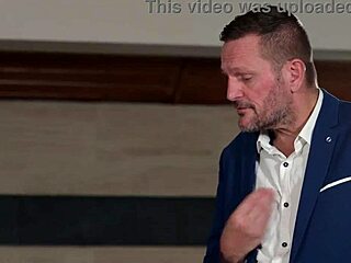 i bend over for double penetration pounding at the spa with marica chanelle's big tits bouncing wild